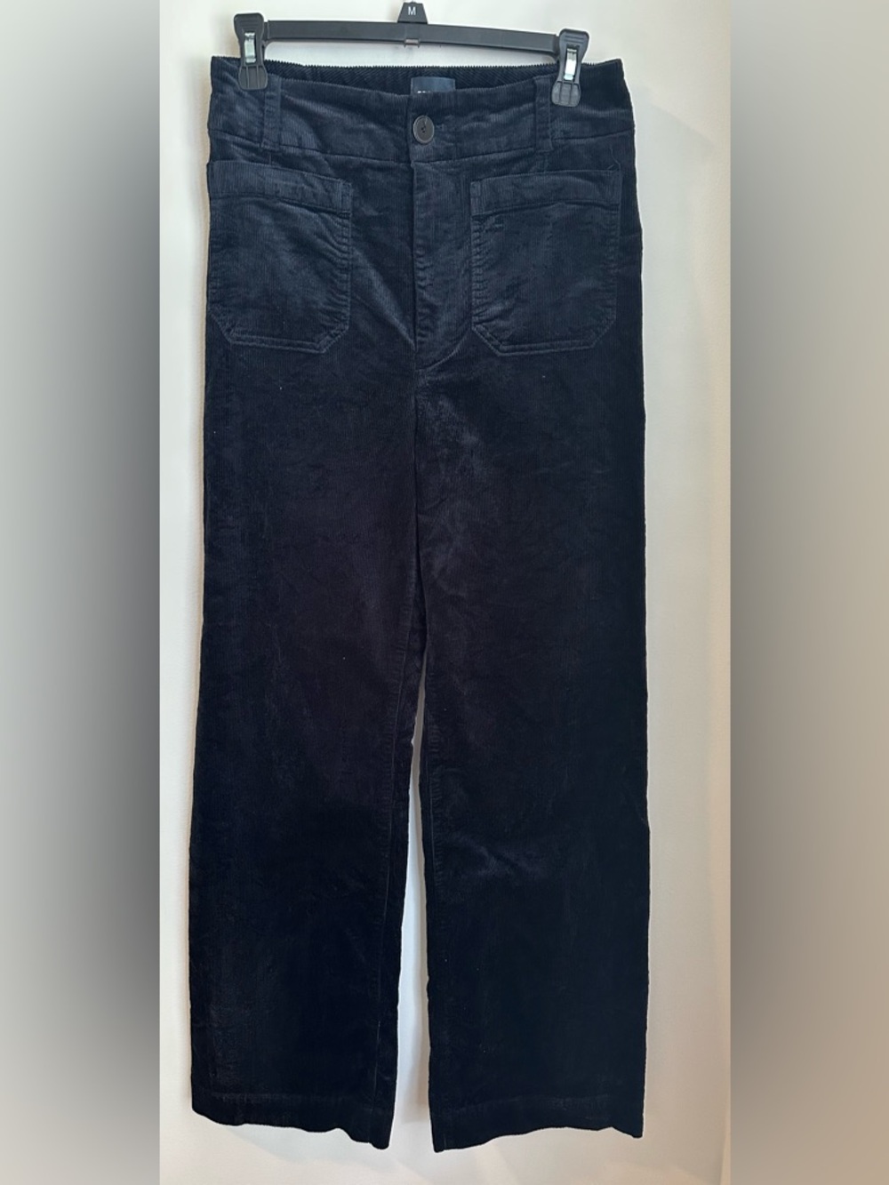 Maeve Anthropologie The Colette Navy Corduroy Wide Leg Pants
Womens 28T